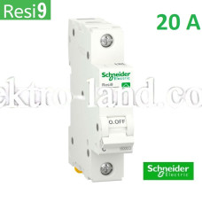 Автоматический выключатель 1Р 20А, C, 6кА, Schneider Electric RESI9 (R9F12120)